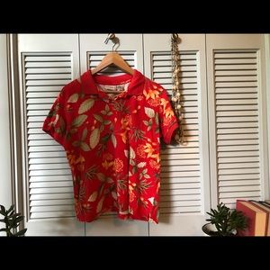 80s Style Hawaiian Polo